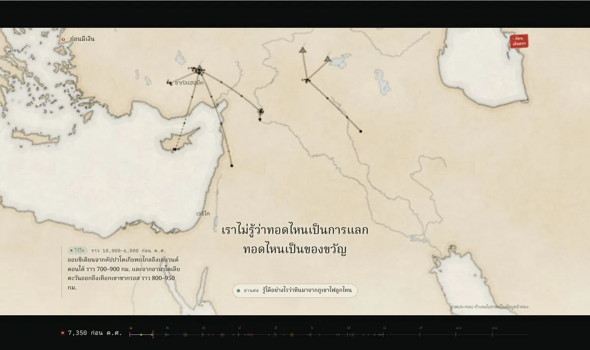 Scroll 0: a map tracing how obsidian was passed from hand to hand